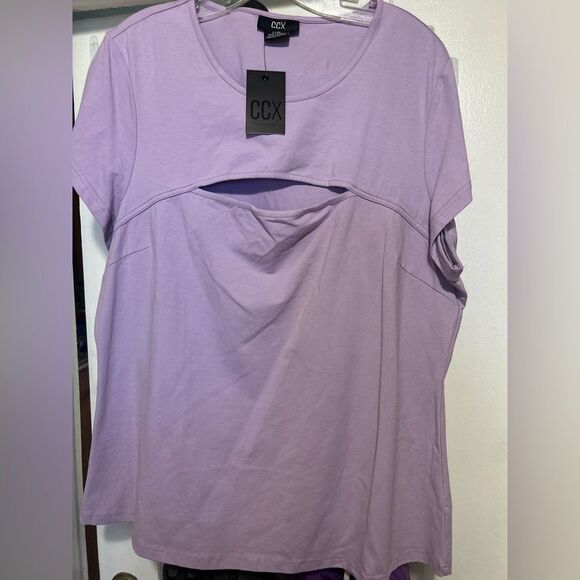 NWT CCX Relaxed Purple Short Sleeve Tee - Picture 5 of 10